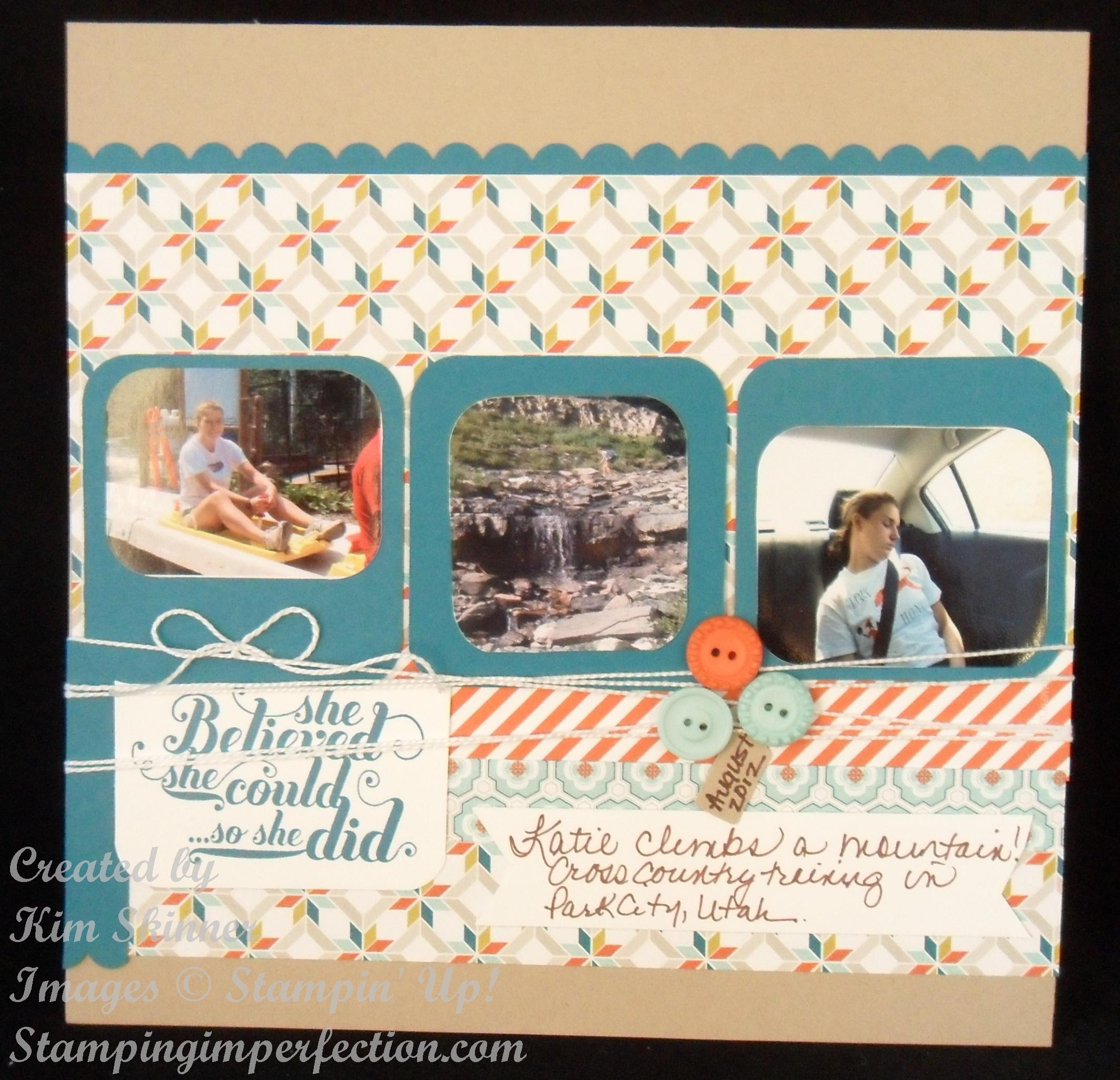 2 Stampin' Up! Scrapbook Pages Made From 1 Sketch! – Stamping
