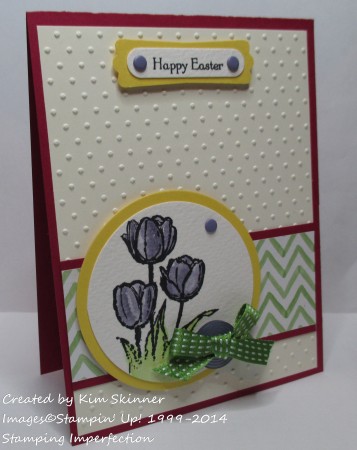 stamping imperfection make the easter cards