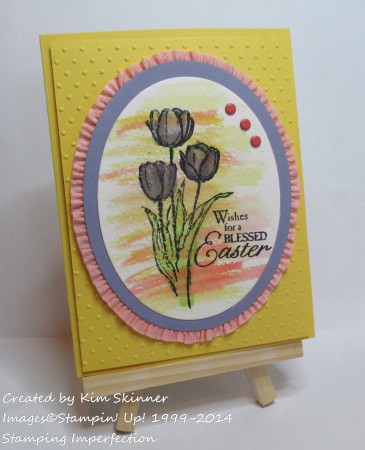 stamping imperfection watercolor easter card