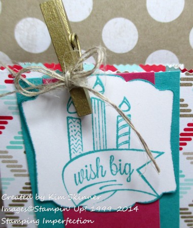 stamping imperfection gusseted gift bags