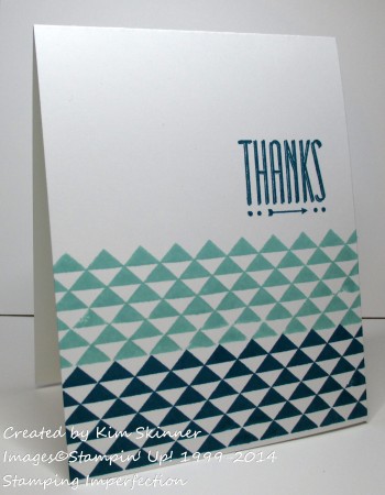 Stamping Imperfection super simple card for any occasion!