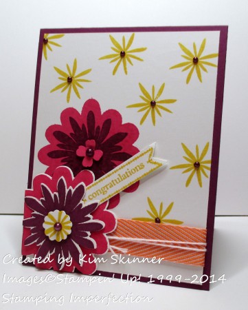Stamping Imperfection creating outside my comfort zone: Flower Patch and Flower Flair bundle