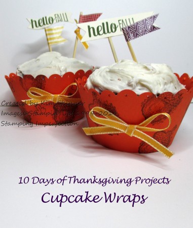 10 days of thanksgiving projects cupcake wrap free template and video