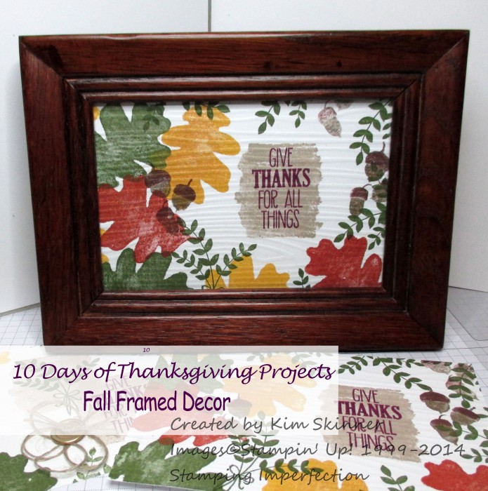 10 days of thanksgiving projects framed fall decor