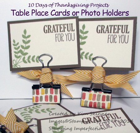 10 Days of Thanksgiving Projects Day 3 Table Place Cards