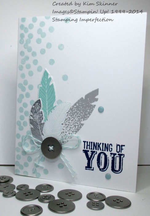 stamping imperfection need a quick thinking of you card