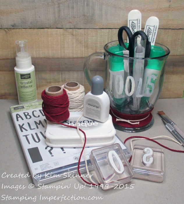 Stamping Imperfection Craft Storage - Tool Cup