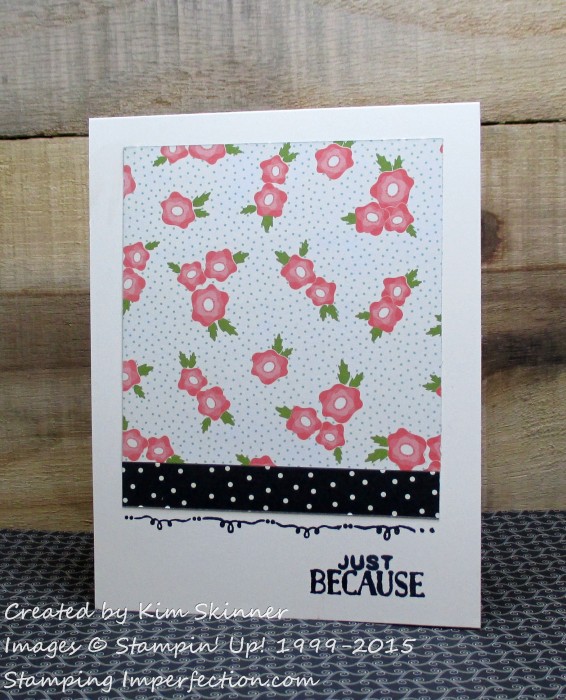 pretty petals clean and simple card