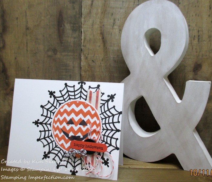 Happy Halloween Card Stamping Imperfection