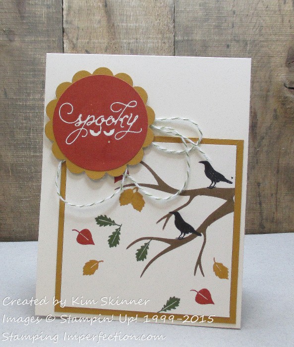 spooky autumn card with stamping imperfection