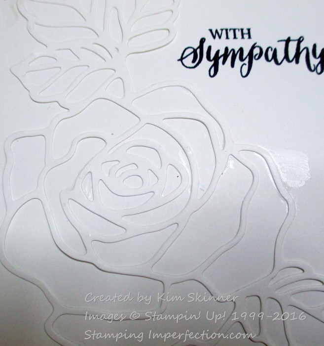 sympathy card with rose wonder
