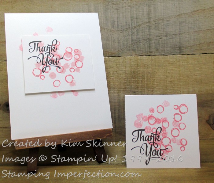 Stamping Imperfection Flirty Flamingo Thank You
