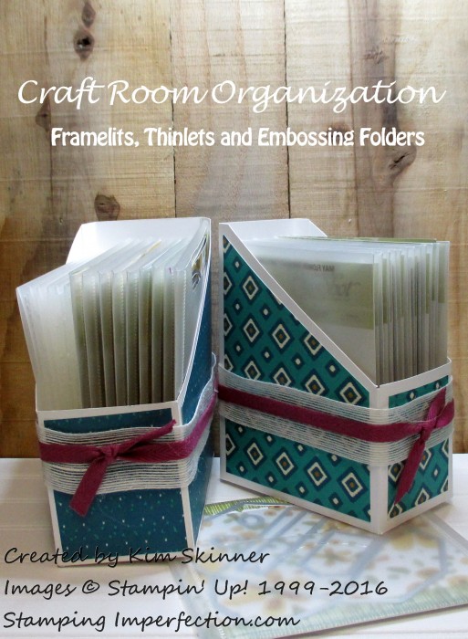 Craft Room Organization Framelits, Thinlets, Embossing Folders