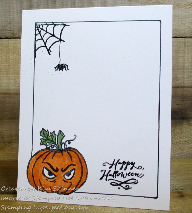 Stamping Imperfection CAS Halloween