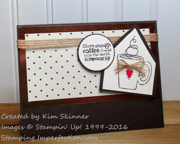 Stamping Imperfection Sip and Share Challenge