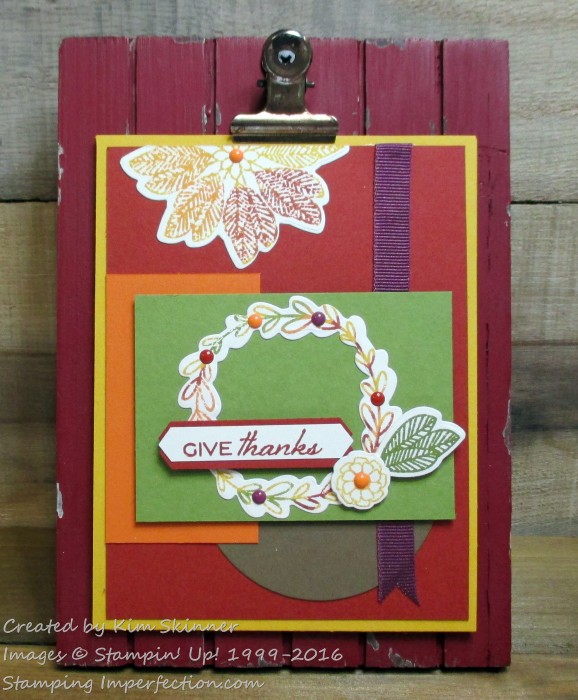 Stamping Imperfection Autumn Blessings