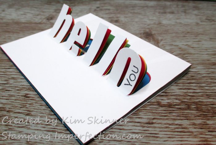 Stamping Imperfection Hinged Die Cut Rainbow