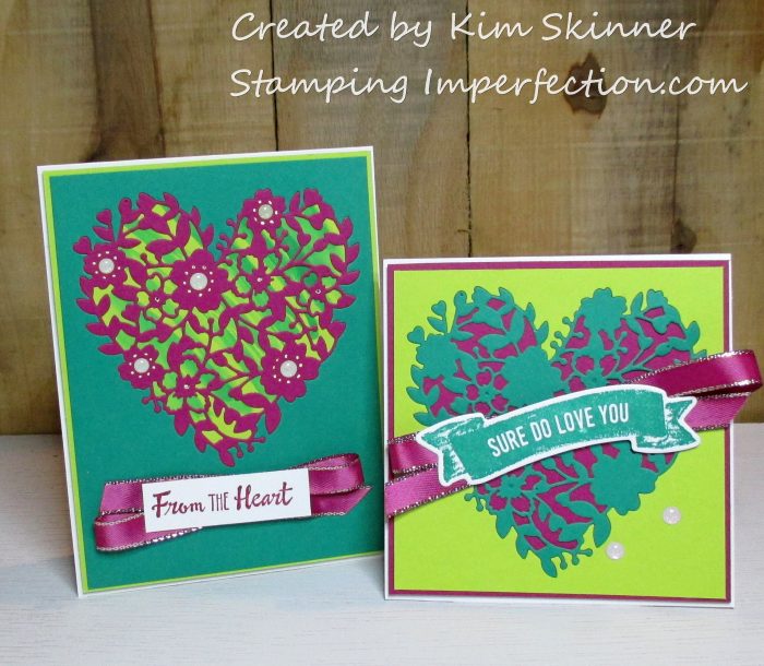 Stamping Imperfection Bloomin' Hearts