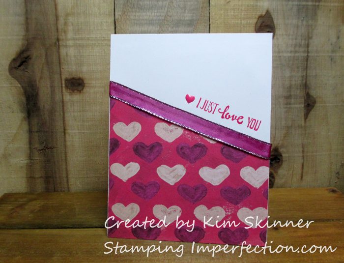 Stamping Imperfection Stampin' Up! Painted with love dsp