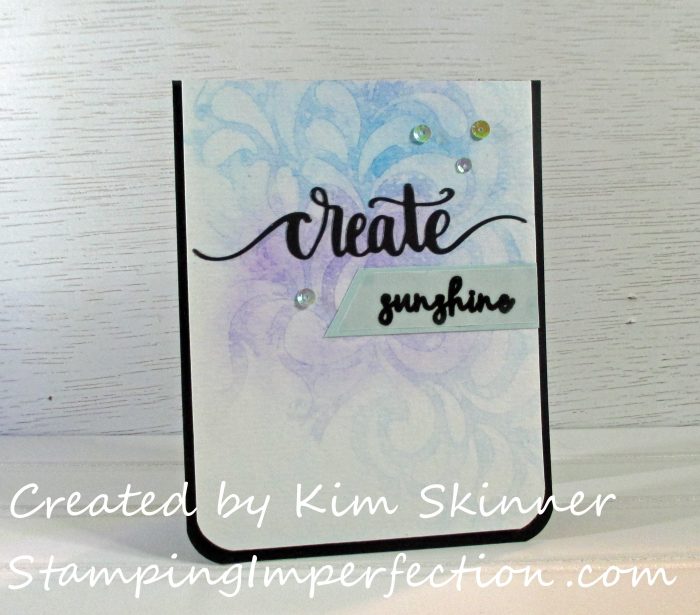 Stamping Imperfection Watercoloring with Stencils