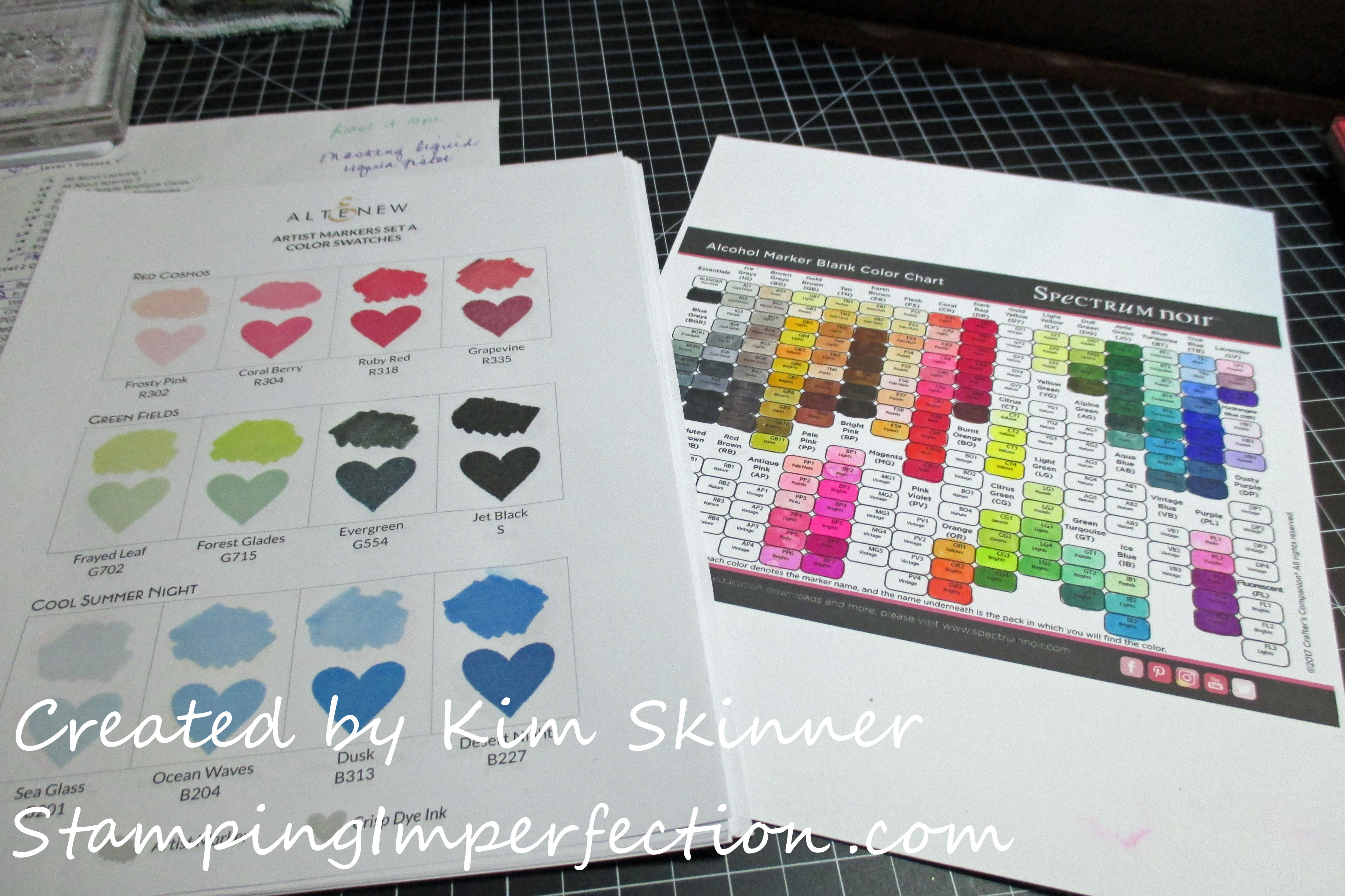 Catherine Pooler Ink Color Chart