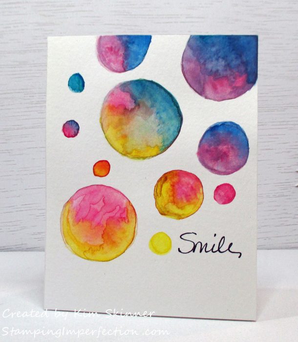 Stamping Imperfection Simply Watercoloring