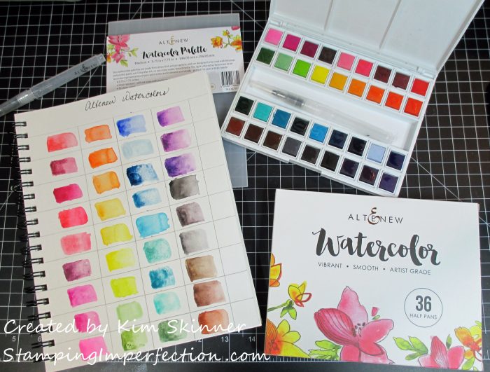Stamping Imperfection Altenew Watercolor Swatch Book
