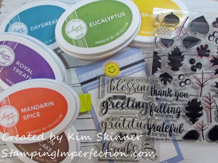 Stamping Imperfection Single Layer Fall Card Sunny Studio
