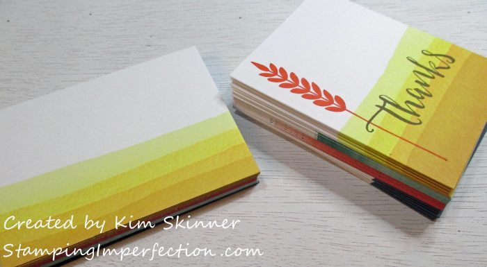 Stamping Imperfection Dip-Dyed card set