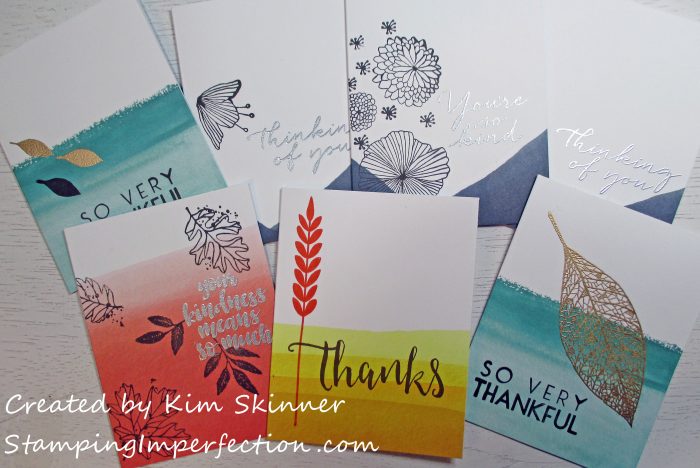Stamping Imperfection Dip-Dyed Card Set