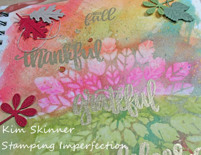 stamping imperfection art journal fall