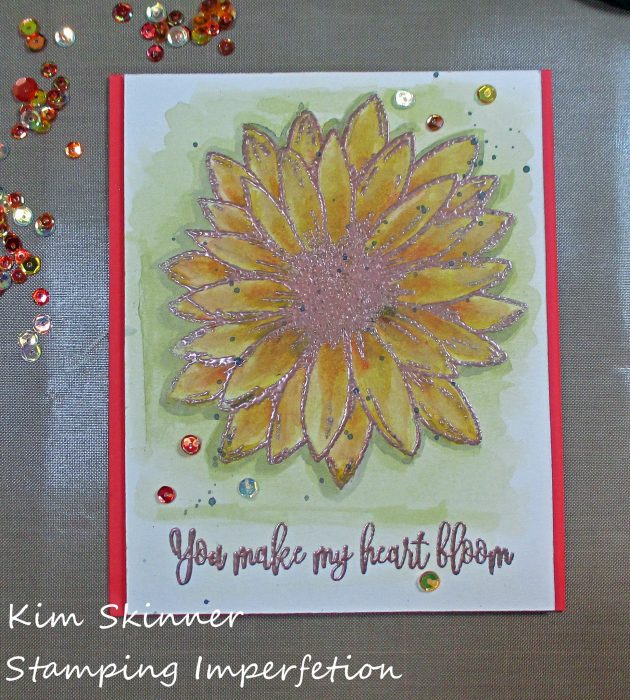 Stamping Imperfection Gina K Stamps and Distress Crayon Techniques