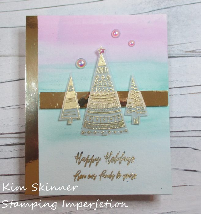 Stamping Imperfection Burnished Glitter Technique