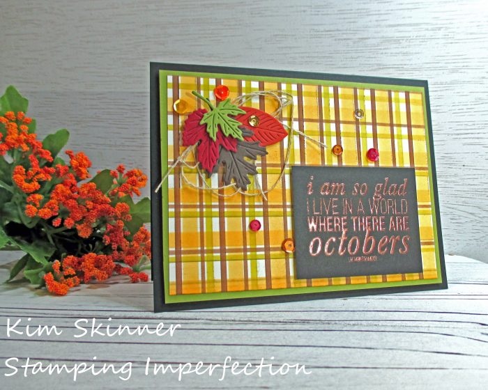 Stamping Imperfection Plaid Marker Background