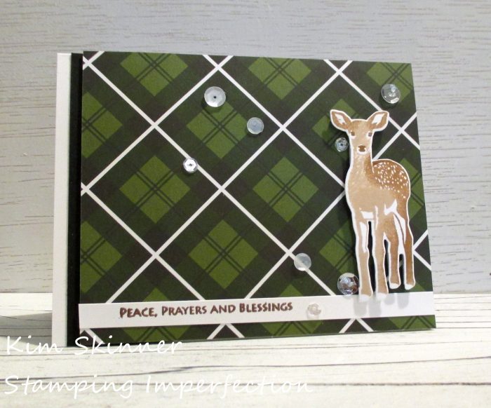 stamping imperfection plaid modern deer