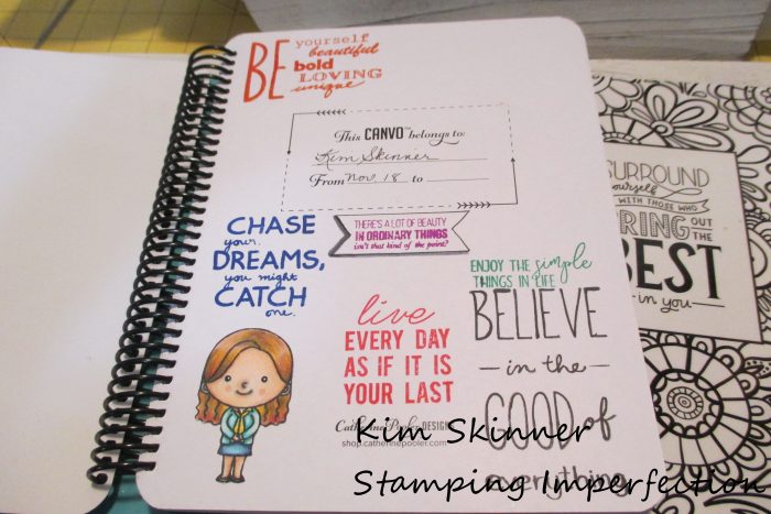 Stamping Imperfection Canvo Bullet Journaling