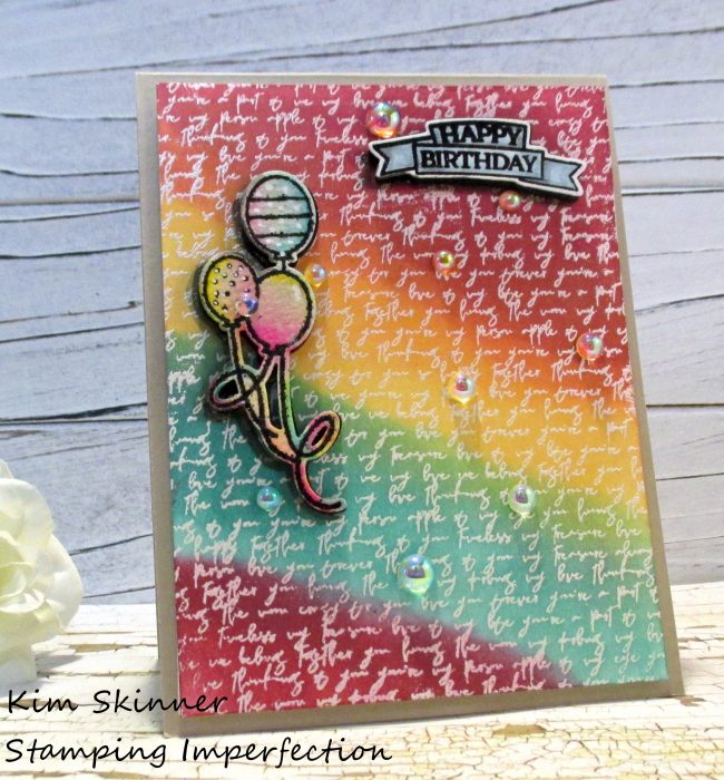 Stamping Imperfection Love Note Background Techniques