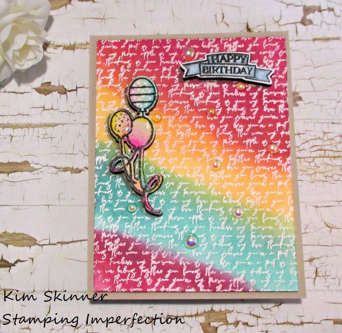 Stamping Imperfection Love Note Background Techniques