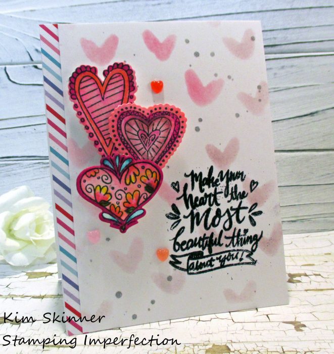 Stamping Imperfection Easy Mixed Media Valentine's Day Cards