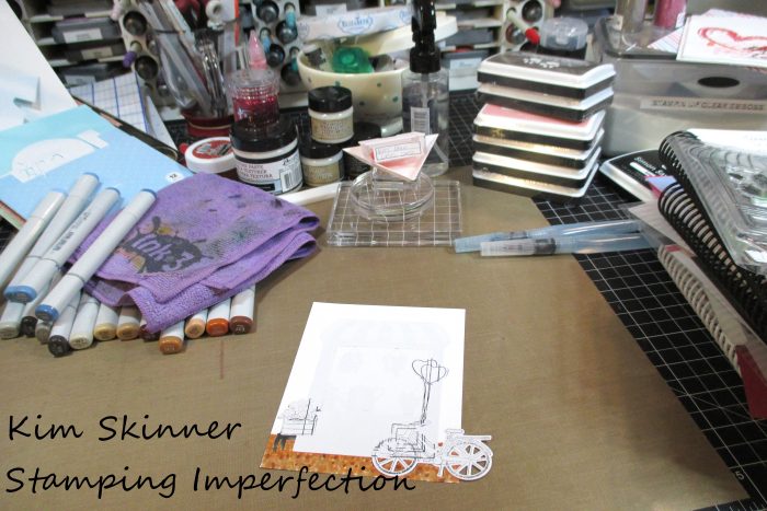 Stamping Imperfection My Monthly Hero Scene Building Flower Shop Copic Coloring