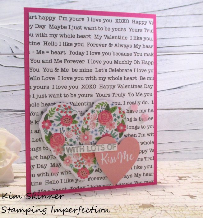Stamping Imperfection Quick Card with Premade Die Cuts