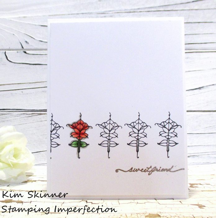 Stamping Imperfection Boutique Card Single Layer Clean and Simple
