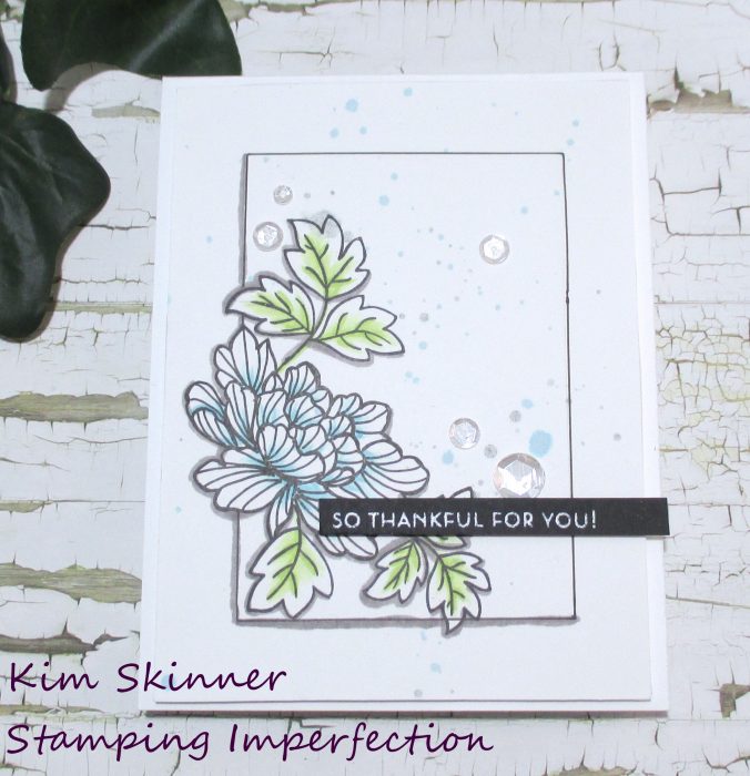 Stamping Imperfection Hand Drawn Details on a Clean and Simple One Layer Card