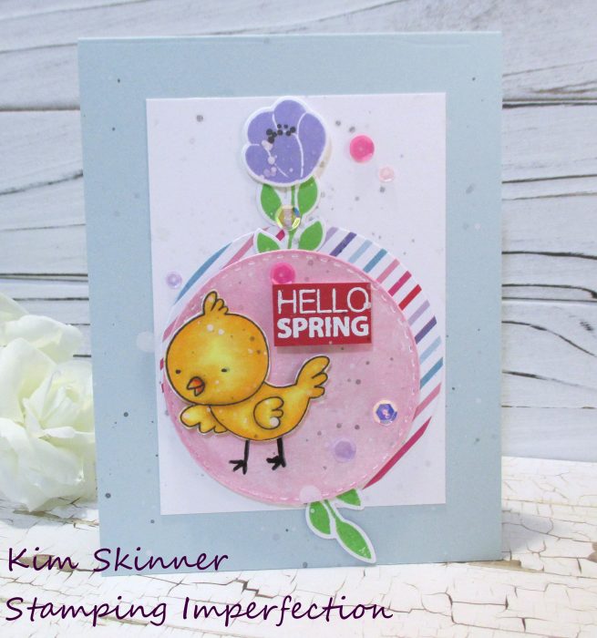 Colorful Mixed Media Spring Card