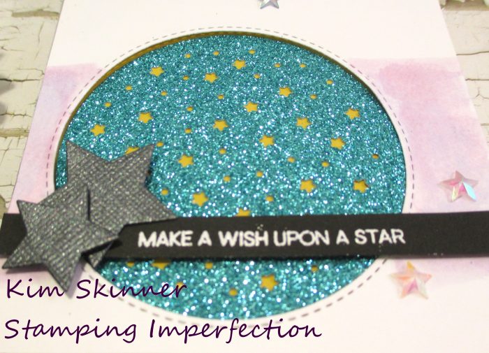 Starry circle quick and easy sparkle card