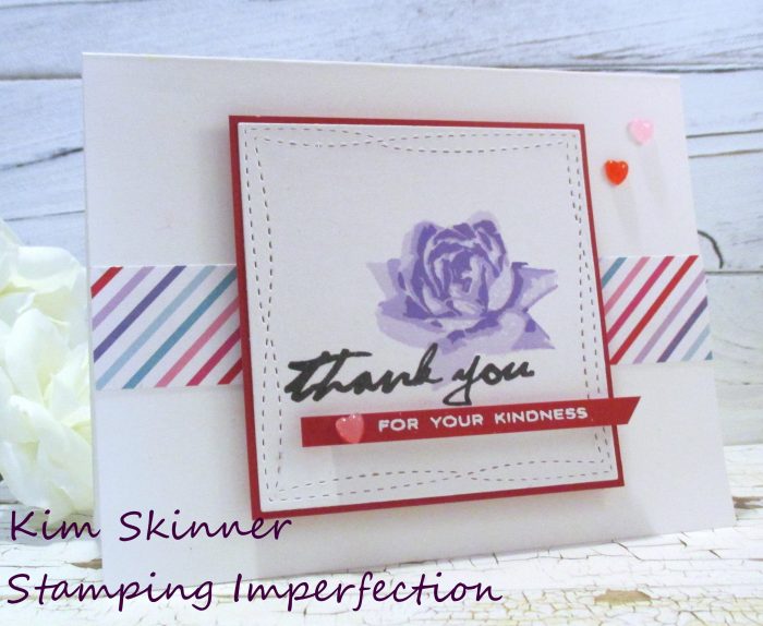 Stamping Imperfection Quick and Easy Thank You Card