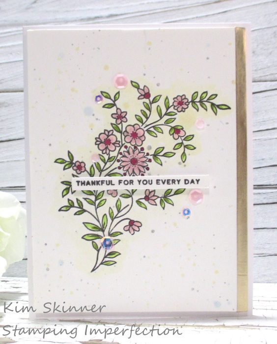 altenew flower vine sweet colored card