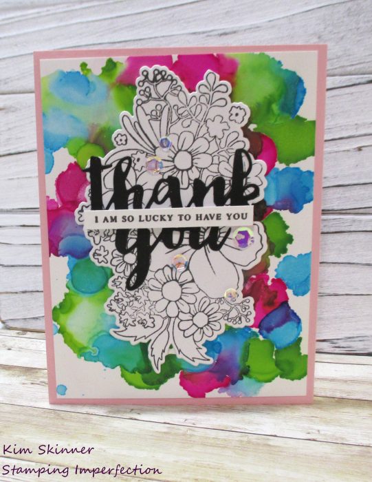simon says stamp may card kit and tim holtz alcohol pearl inks
