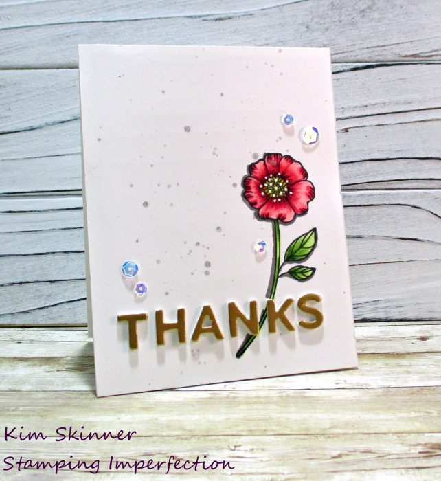 Simon Says Stamps Thankful Flower + alcohol markers