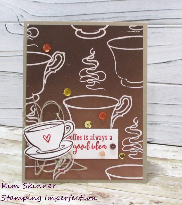 Coffee Lovers Blog Hop Ombre Background card